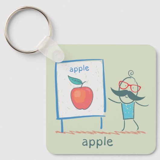 Een Apple presenteren Sleutelhanger (Voorkant)