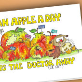 EEN APPLE wenskaart VAN EEN DAG DOOR Nicole Janes Kaart