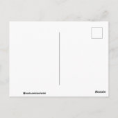 Een aptisme canvas afdrukken briefkaart (Achterkant)