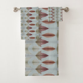 Een aquarel gepatenteerd bad handdoek