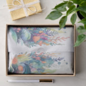 Een aquarel zeemeermin in het kleurrijke rif tissuepapier (Geschenk)