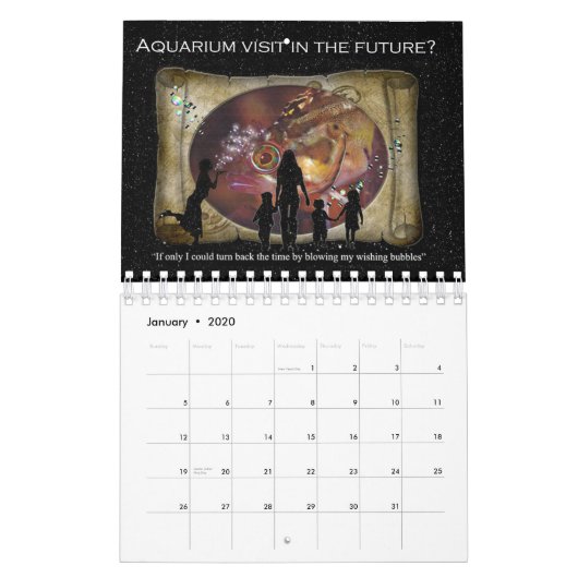Een Aquarium Bezoek van de Toekomst? Kalender (Jan 2020)