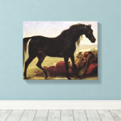 Een Arabisch paard Canvas Afdruk (Insitu (Houten vloer))