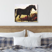 Een Arabisch paard Canvas Afdruk (Insitu (Slaapkamer))