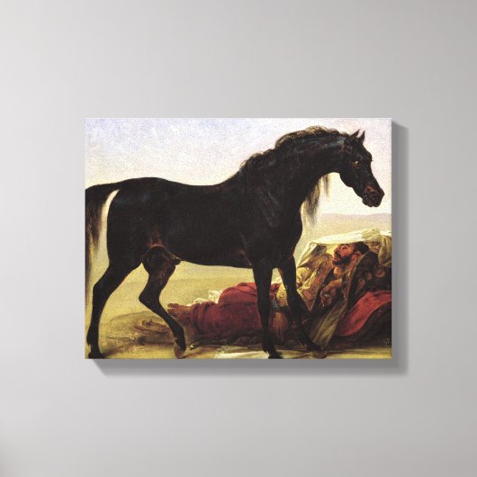 Een Arabisch paard Canvas Afdruk (Voorkant)