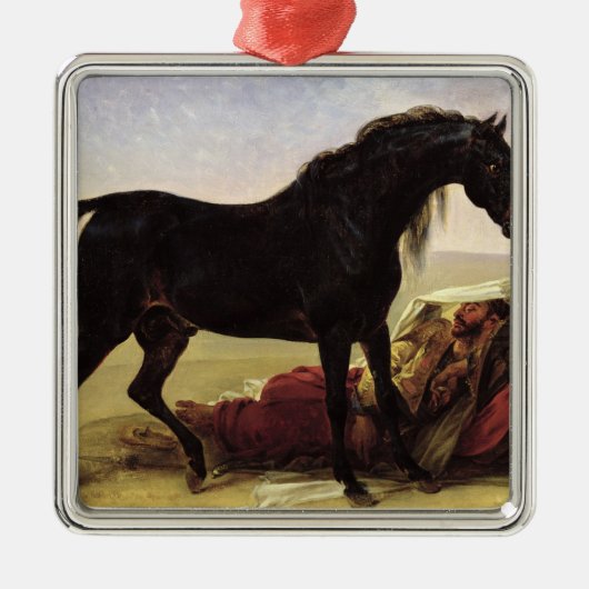 Een Arabisch paard Metalen Ornament (Voorkant)