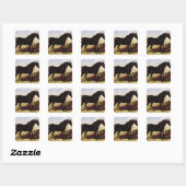 Een Arabisch paard Vierkante Sticker (Vel)