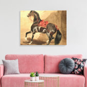 Een Arabisch paard (w/c op papier gezet) Canvas Afdruk (Insitu (Woonkamer))