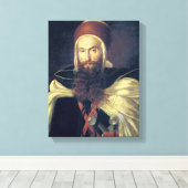 Een Arabische chef Canvas Afdruk (Insitu (Houten vloer))