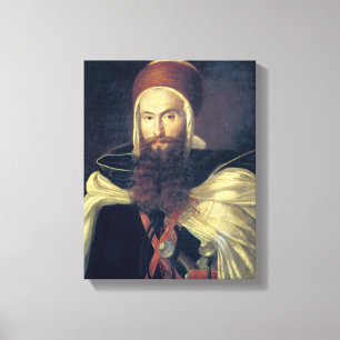 Een Arabische chef Canvas Afdruk