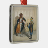 Een Arabische sjeik roken, illustratie uit 'The Va Metalen Ornament (Rechts)