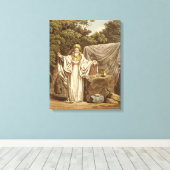 Een Arch Druid in zijn juridische habitat, gegrave Canvas Afdruk (Insitu (Houten vloer))