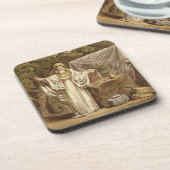 Een Arch Druid in zijn juridische habitat, gegrave Drankjes Onderzetter (Linkerzijde)