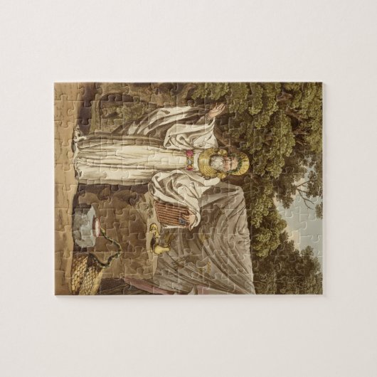 Een Arch Druid in zijn juridische habitat, gegrave Legpuzzel (Horizontaal)