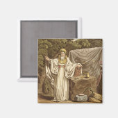 Een Arch Druid in zijn juridische habitat, gegrave Magneet (Voorkant / Achterkant)