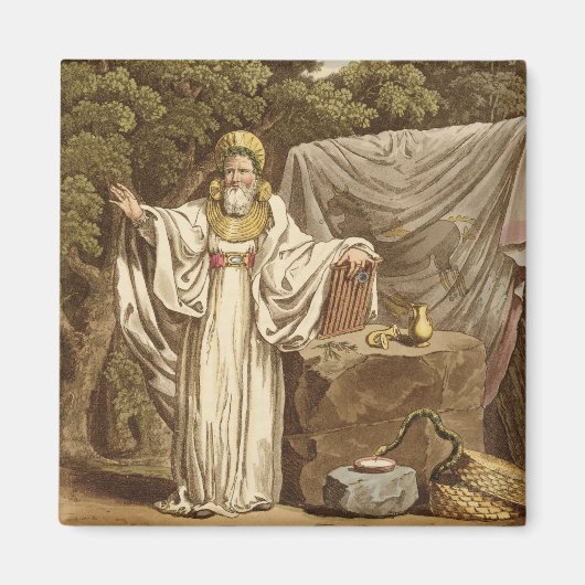 Een Arch Druid in zijn juridische habitat, gegrave Magneet (Voorkant)