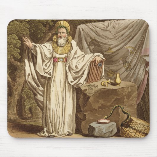 Een Arch Druid in zijn juridische habitat, gegrave Muismat (Voorkant)