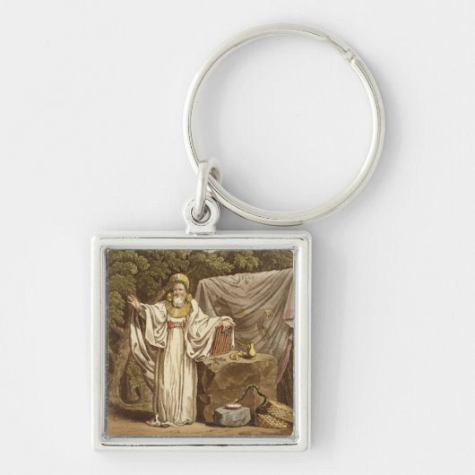 Een Arch Druid in zijn juridische habitat, gegrave Sleutelhanger (Voorkant)