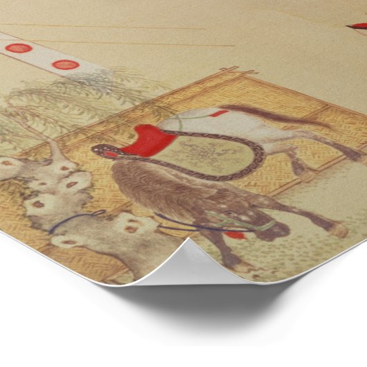 Een archery wedstrijd, eind 18e eeuw poster (Hoek)