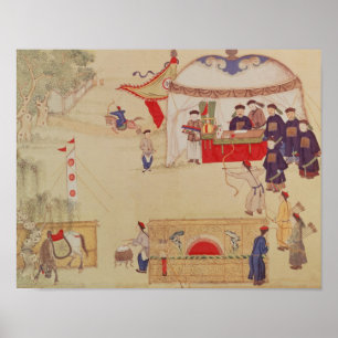 Een archery wedstrijd, eind 18e eeuw poster