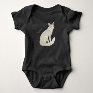 Een Arctic Fox Retro Chic Leuke Dier Theme Mode Romper