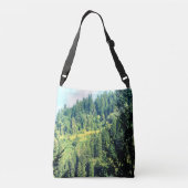 Een arend in de bomen..... crossbody tas (Achterkant)