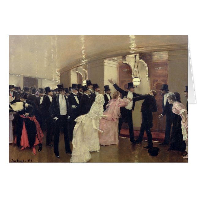 Een argument in de corridors van de opera, 1889 (Voorkant Horizontaal)