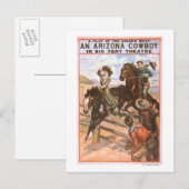 Een Arizona Cowboy in het Poster van het theater v Briefkaart (Voorkant / Achterkant)