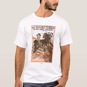 Een Arizona Cowboy in het Poster van het theater v T-shirt