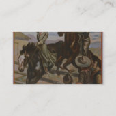 Een Arizona Cowboy Retro Theater Visitekaartje (Achterkant)