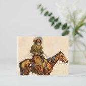 Een Arizona Cowboy van Remington,  Western Briefkaart (Staand voorkant)
