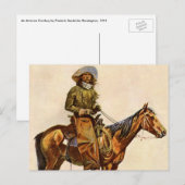 Een Arizona Cowboy van Remington,  Western Briefkaart (Voorkant / Achterkant)