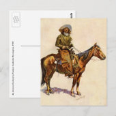 Een Arizona Cowboy van Remington,  Western Briefkaart (Voorkant / Achterkant)