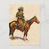 Een Arizona Cowboy van Remington,  Western Briefkaart (Voorkant)