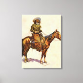 Een Arizona Cowboy van Remington,  Western Canvas Afdruk (Voorkant)