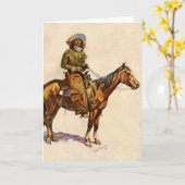 Een Arizona Cowboy van Remington,  Western Kaart (Gele Bloem)