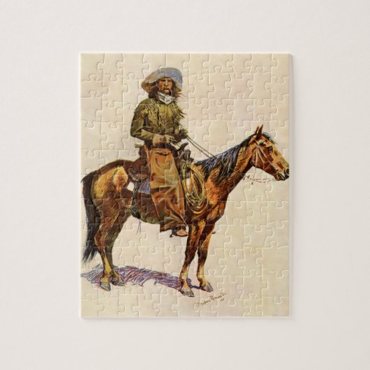 Een Arizona Cowboy van Remington,  Western Legpuzzel (Verticaal)