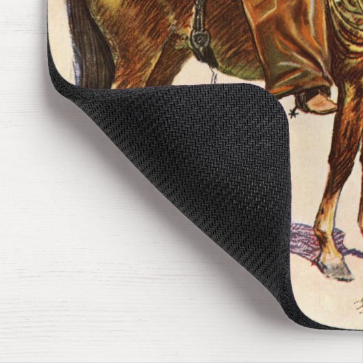 Een Arizona Cowboy van Remington,  Western Muismat (Hoek)