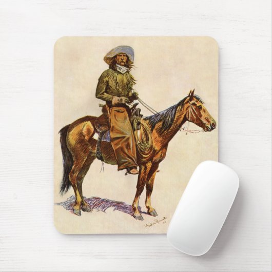 Een Arizona Cowboy van Remington, Western Muismat (Met muis)