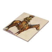 Een Arizona Cowboy van Remington, Western Tegeltje (Zijkant)