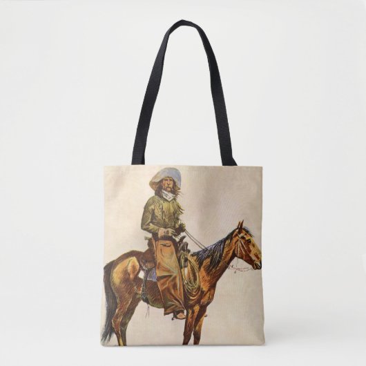 Een Arizona Cowboy van Remington,  Western Tote Bag (Voorkant)