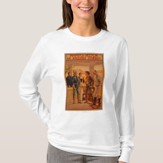 Een Arizona CowboyWestern Play-Poster T-shirt (Voorkant)