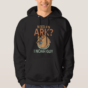 Een ark die ik Noah Guy Christelijke Pun Funny Hum Hoodie