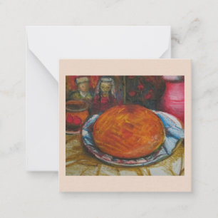 Een Armeense traditionele hoek Notitiekaartje