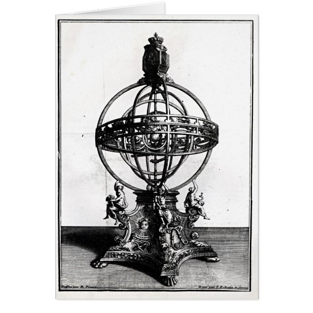 Een armillaire bol van het Copernicaanse systeem (Voorkant)