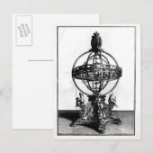 Een armillaire bol van het Copernicaanse systeem Briefkaart (Voorkant / Achterkant)