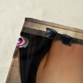 Een Art Deco Damsel AI Concept Art van Xzendor7 Strandlaken (In situ)