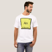 Een - Art Nouveau Grappig Scheikunde Element Symbo T-shirt (Voorkant volledig)