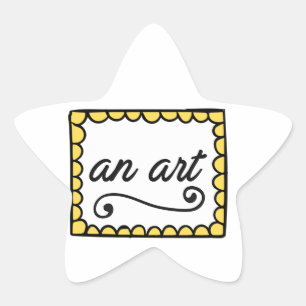 Een Art Star Sticker