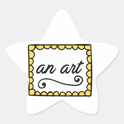 Een Art Star Sticker (Voorkant)